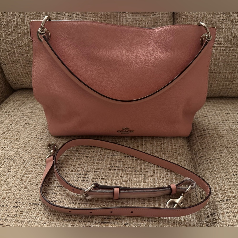 Coach Light Pink Blush Leather Crossbody/Shoulder Bag